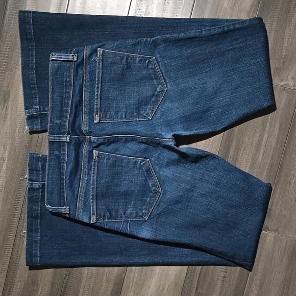 J BRAND Love Story Women's Wide Leg Flare Dark Wash Blue Jeans. Sz 26 - Picture 4 of 11